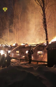 В Москве на пожаре погибли восемь лошадей