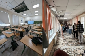 Ветер обрушил потолки в двух школах Москвы