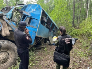 В Забайкалье в ДТП с автобусом вахтовиков погибли три человека