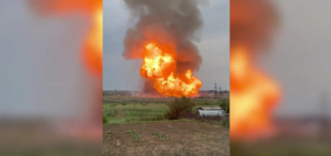 Взрыв и пожар произошли на газопроводе в Саратовской области
