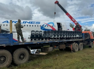 В Новосибирской области демонтируют севший в пшеничном поле самолет